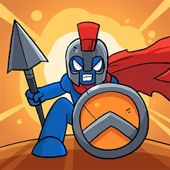 Скачать взломанную Stick Battle: War of Legions — Много денег и кристаллов
