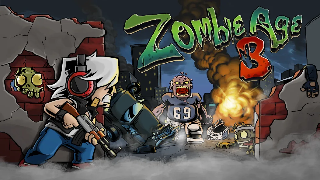 Скачать взломанную Zombie Age 3 Premium: Survival — Много денег и патронов — скриншот 1