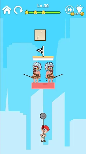 Zipline Rescue: Physics Game MOD — Все уровни разблокированы на Андроид — скриншот 3
