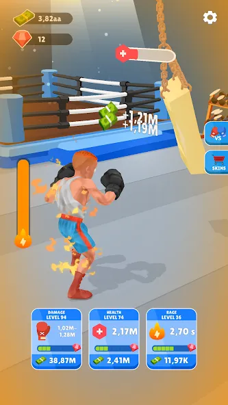 Tap Punch - 3D Boxing — Мод: Много денег — скриншот 1