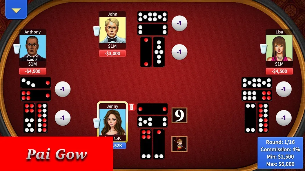 Взлом Pai Gow Online - KK Paigow 2 — Бесконечные деньги — скриншот 4
