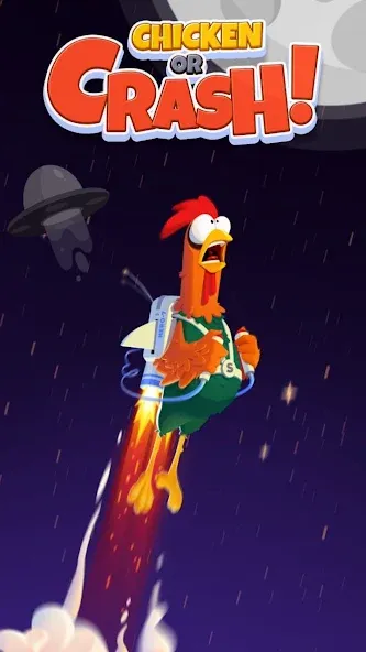 Chicken or Crash! Win Bitcoin Mod APK Много денег — Скачать на Андроид — скриншот 1