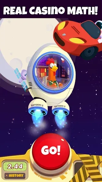 Chicken or Crash! Win Bitcoin Mod APK Много денег — Скачать на Андроид — скриншот 4