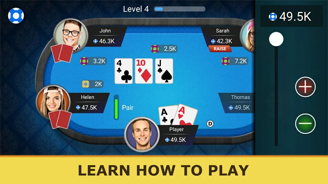 Скачать взломанную Poker Offline: Texas Holdem — Много денег и без рекламы — скриншот 3 Скачать взломанную Poker Offline: Texas Holdem — Много денег и без рекламы — скриншот 3