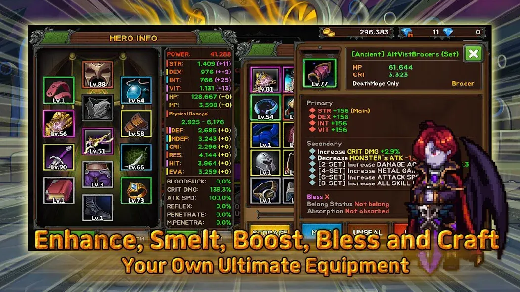 Скачать Bless & Magic: Idle RPG game на Андроид — Много денег — скриншот 1