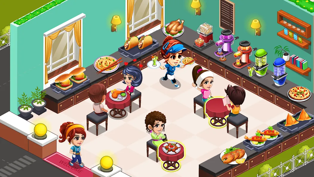 Cooking Restaurant Kitchen MOD — Много денег на Андроид — скриншот 1