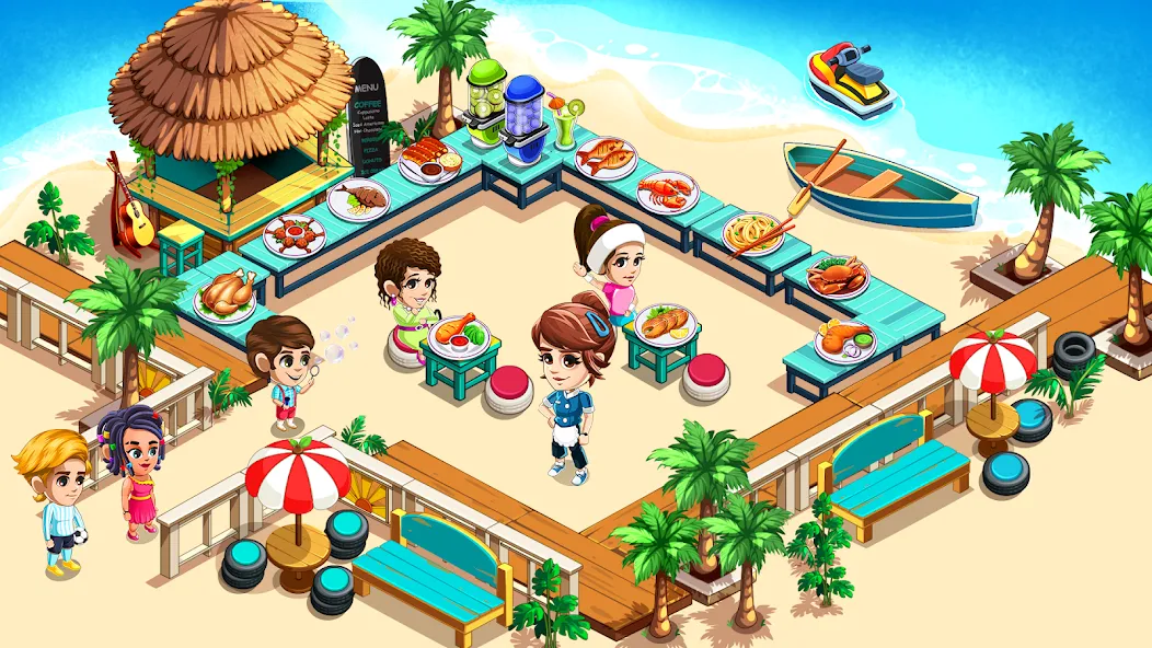 Cooking Restaurant Kitchen MOD — Много денег на Андроид — скриншот 3