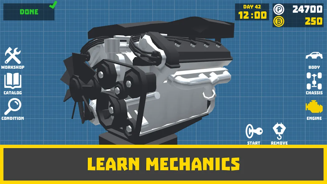 Скачать Retro Garage - Car Mechanic (Мод: Много денег) на Андроид — скриншот 4
