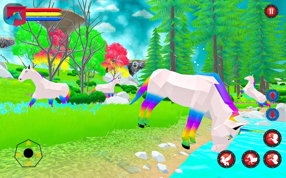 Скачать Flying Unicorn Pegasus Games — Много денег — скриншот 2
