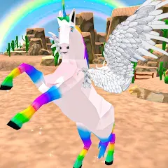 Скачать Flying Unicorn Pegasus Games — Много денег