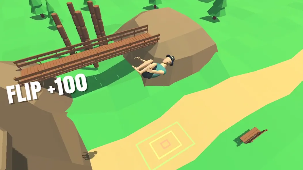 Скачать Flip Trickster - Parkour Simul — Последняя версия (Много денег) — скриншот 1