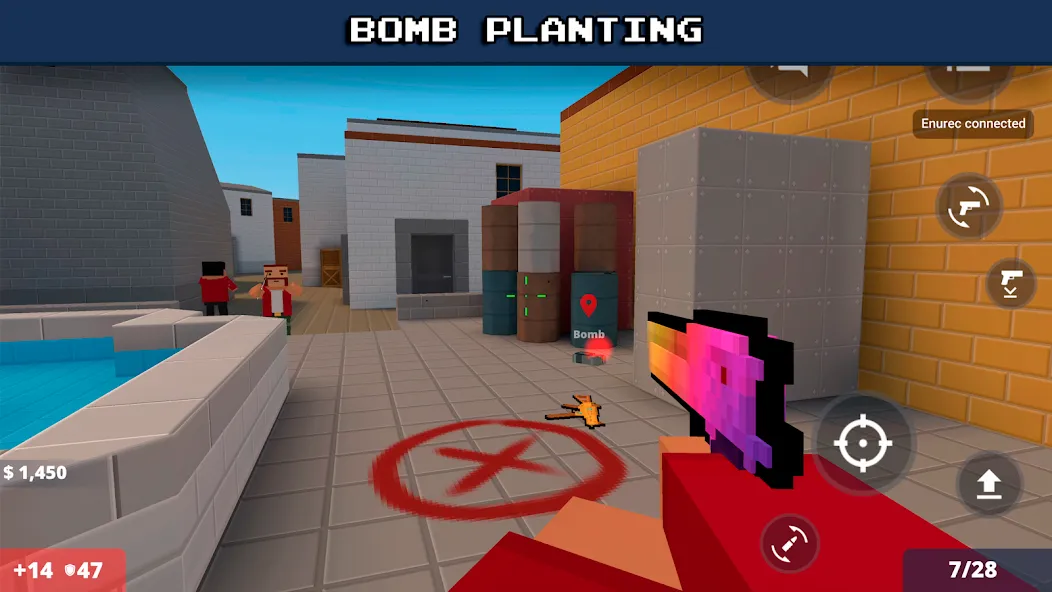 Взломанная Block Strike: Online Shooter на Андроид — Много денег и скинов — скриншот 3