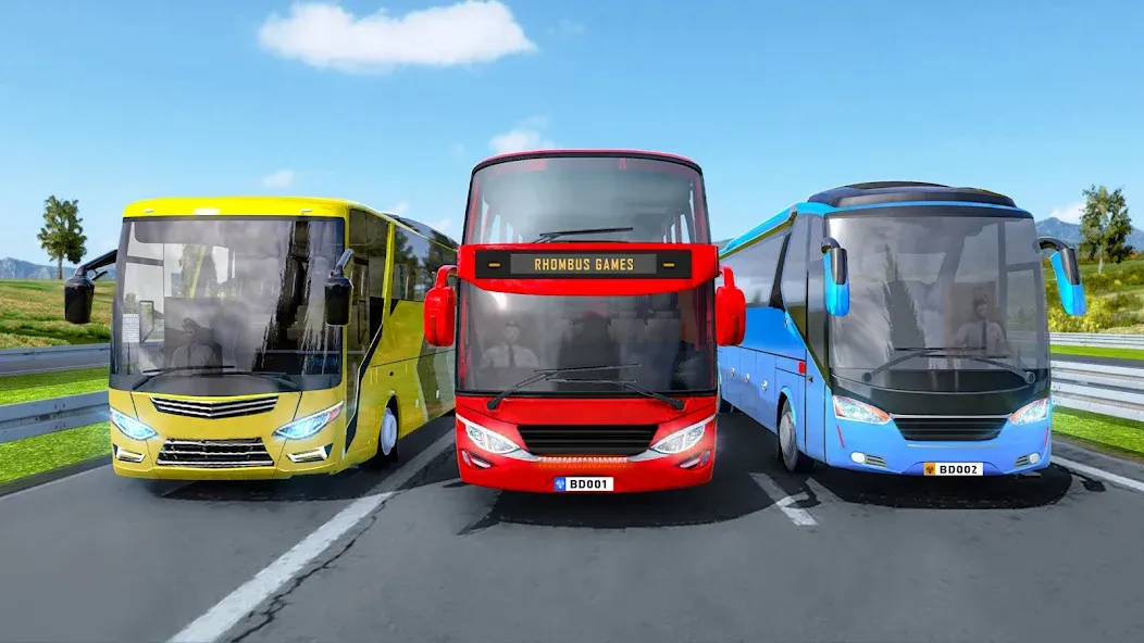 Скачать Highway Bus Simulator Bus Game на Android — Много денег — скриншот 1