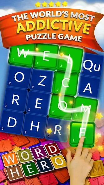 Скачать взломанную WordHero : word finding game — Все уровни разблокированы — скриншот 1 Скачать взломанную WordHero : word finding game — Все уровни разблокированы — скриншот 1