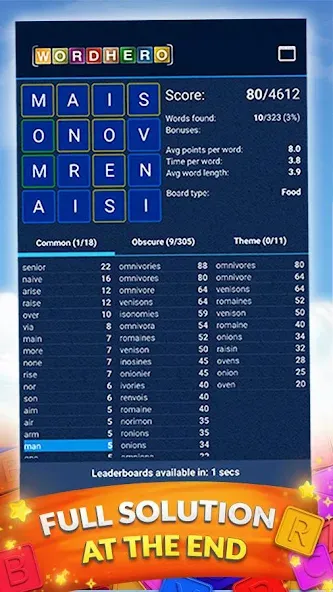 Скачать взломанную WordHero : word finding game — Все уровни разблокированы — скриншот 3 Скачать взломанную WordHero : word finding game — Все уровни разблокированы — скриншот 3