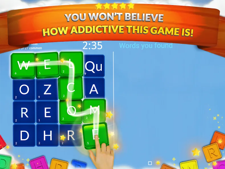 Скачать взломанную WordHero : word finding game — Все уровни разблокированы — скриншот 5