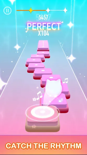 Dancing Cats - Cute Music Game MOD APK на Android — Все котики и треки разблокированы — скриншот 4