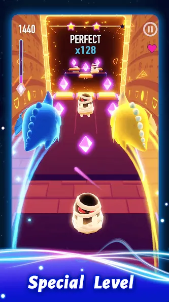 Rolling Twins: Music Ball Rush — Взломанная версия (Много денег и алмазов) — скриншот 1 Rolling Twins: Music Ball Rush — Взломанная версия (Много денег и алмазов) — скриншот 1
