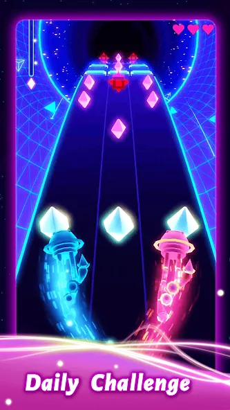 Rolling Twins: Music Ball Rush — Взломанная версия (Много денег и алмазов) — скриншот 2 Rolling Twins: Music Ball Rush — Взломанная версия (Много денег и алмазов) — скриншот 2