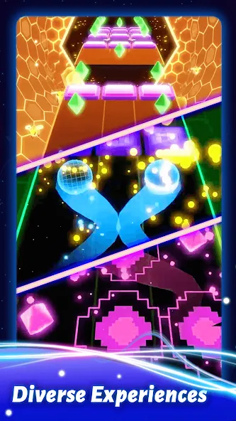 Rolling Twins: Music Ball Rush — Взломанная версия (Много денег и алмазов) — скриншот 5