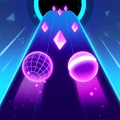 Rolling Twins: Music Ball Rush — Взломанная версия (Много денег и алмазов)
