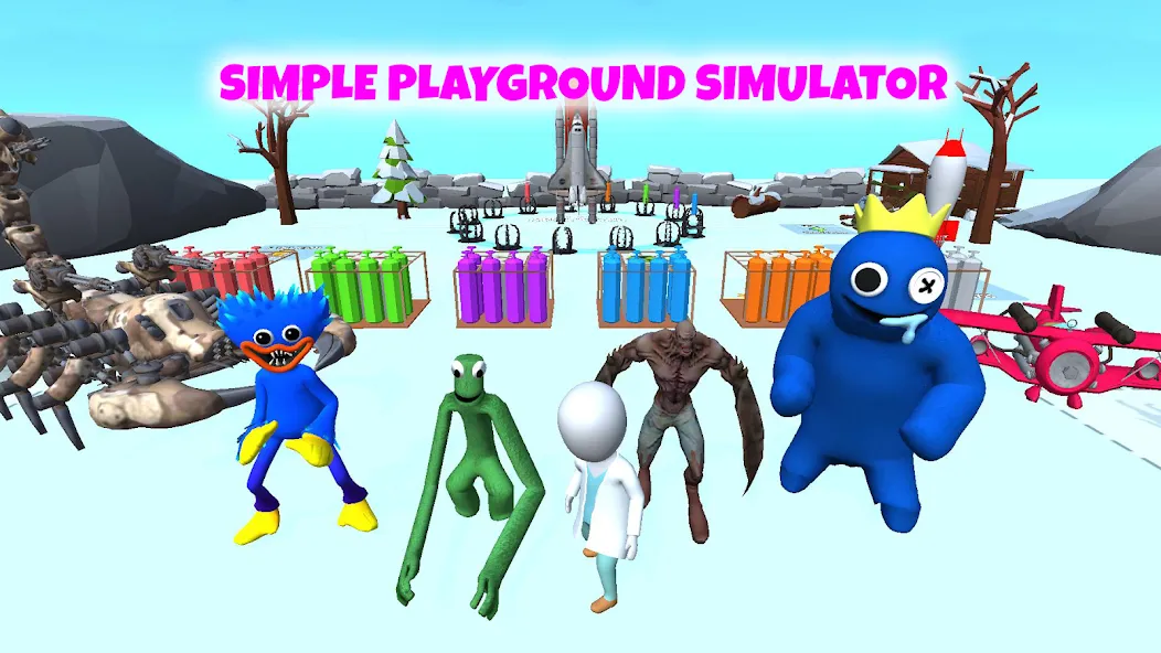 Скачать Grimace monster playground на телефон — Все персонажи разблокированы — скриншот 4