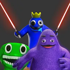 Скачать Grimace monster playground на телефон — Все персонажи разблокированы