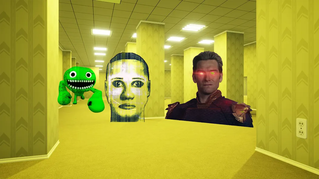 Скачать Nextbots In Backrooms: Shooter на Андроид — Много денег и всё оружие разблокировано — скриншот 3