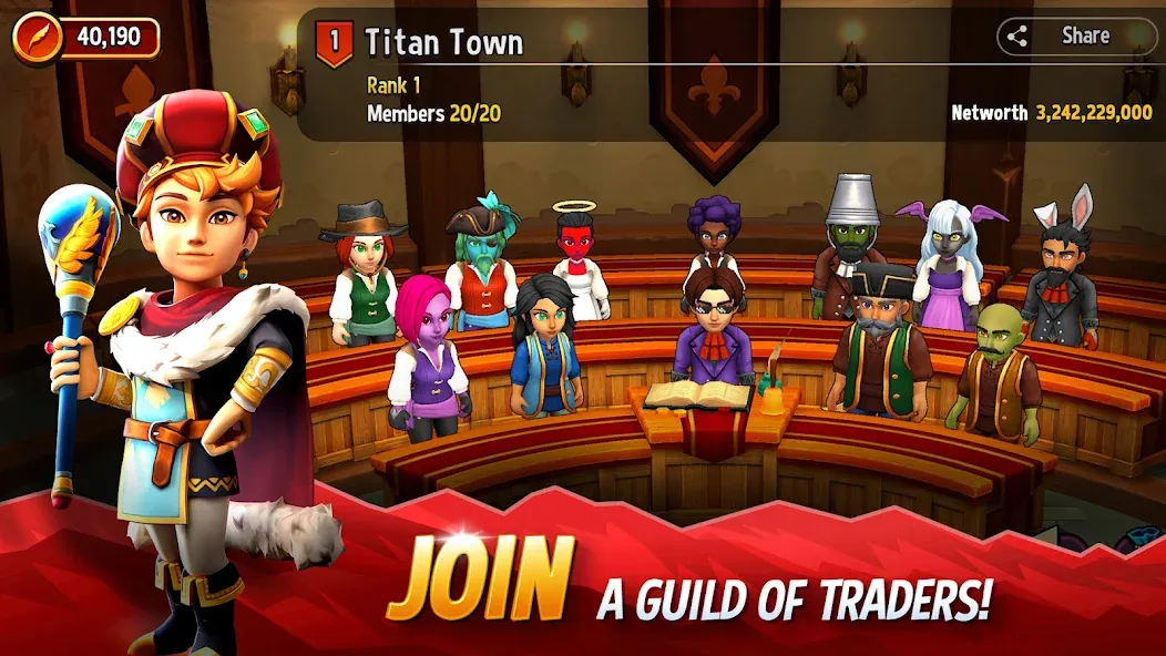 Shop Titans: RPG Idle Tycoon (Мод Много денег) — скриншот 5