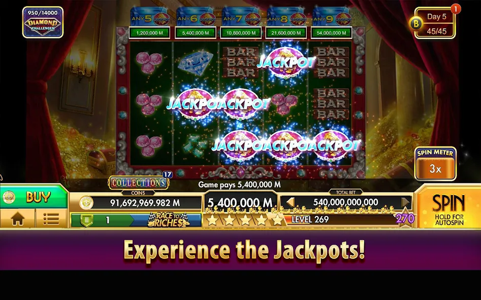 Скачать взломанную Black Diamond Casino Slots — Множитель выигрыша — скриншот 4 Скачать взломанную Black Diamond Casino Slots — Множитель выигрыша — скриншот 4