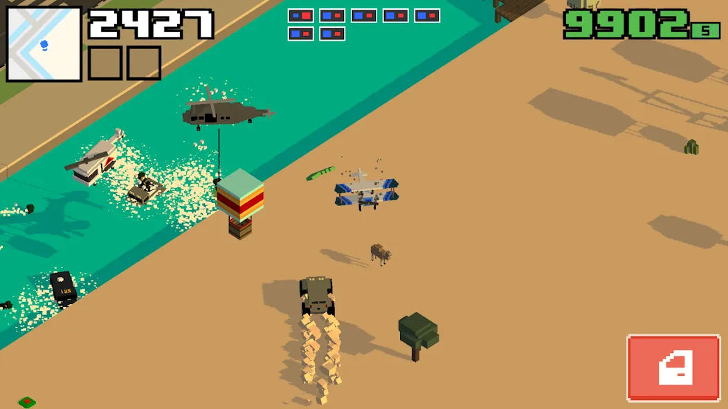Smashy Road: Wanted 2 MOD — Много денег и всё разблокировано на Андроид — скриншот 2