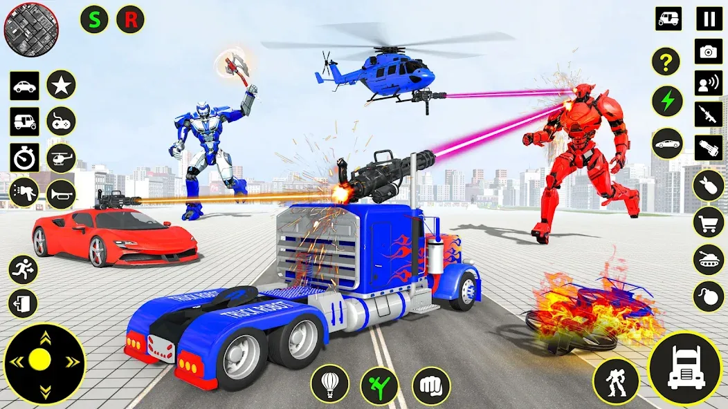 Скачать взлом Truck Game - Car Robot Games на Андроид — Много денег — скриншот 2