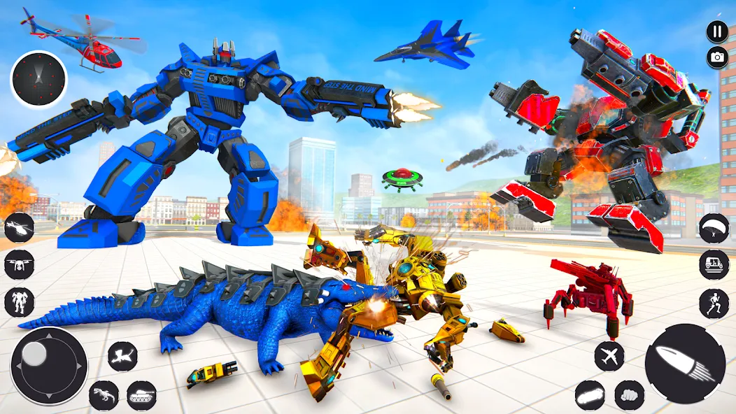 Скачать Crocodile Animal Robot Games на телефон — Много денег и все роботы открыты — скриншот 2