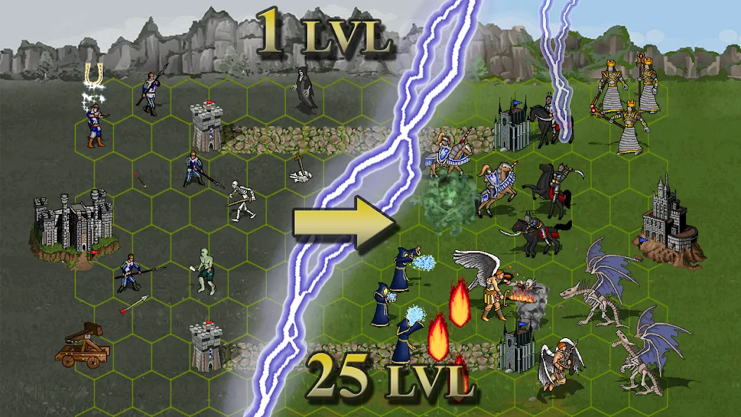 Скачать Heroes of Might: Magic arena 3 на Андроид — Много денег — скриншот 4