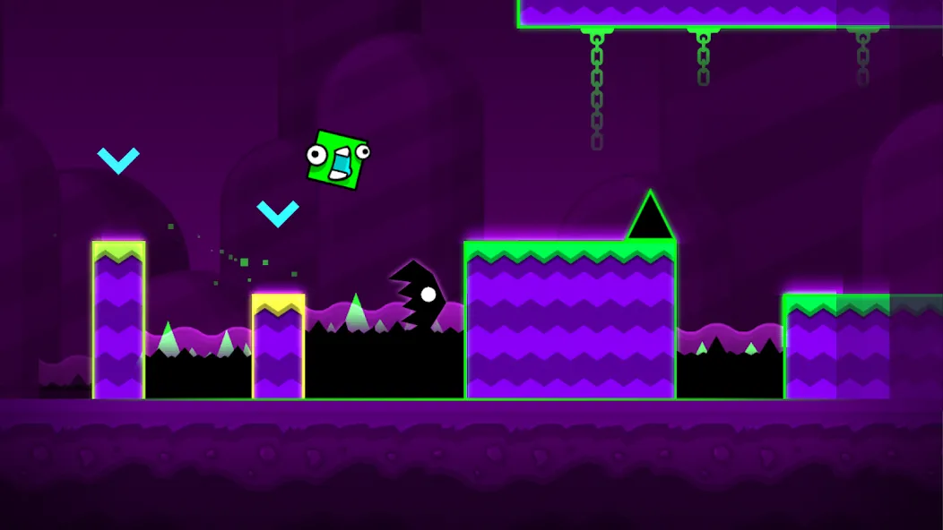 Скачать Geometry Dash World (Мод: Все уровни открыты) на Андроид — скриншот 1