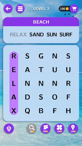 World of Word Search — Мод: Много подсказок — скриншот 1