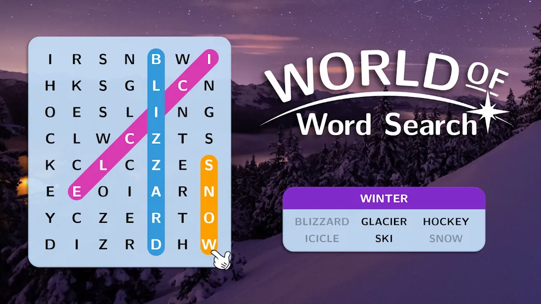 World of Word Search — Мод: Много подсказок — скриншот 5