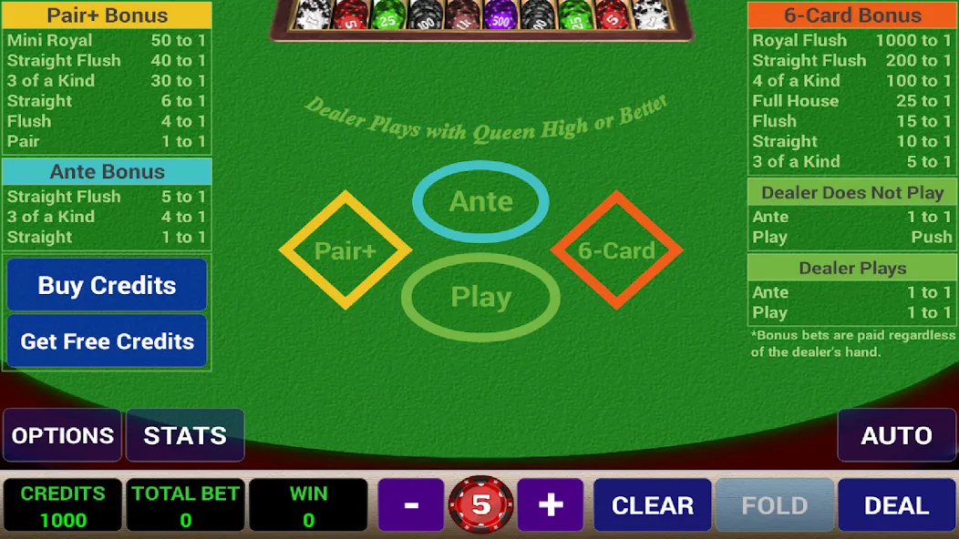 Ace 3-Card Poker MOD — Много денег и без рекламы на Андроид — скриншот 1