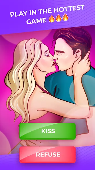 Взлом Kiss Me: Kissing Games 18+ — Все открыто — скриншот 1