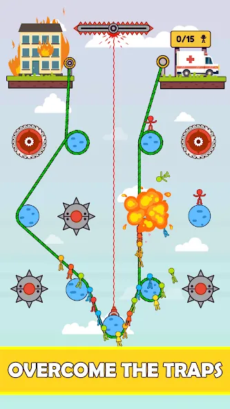 Rope Puzzle (Мод Все уровни открыты) — скриншот 4