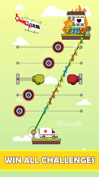 Rope Puzzle (Мод Все уровни открыты) — скриншот 5