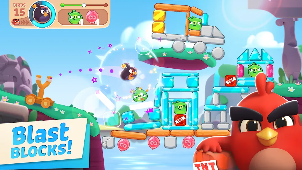 Скачать Angry Birds Journey с модом — Много денег и энергии — скриншот 1 Скачать Angry Birds Journey с модом — Много денег и энергии — скриншот 1