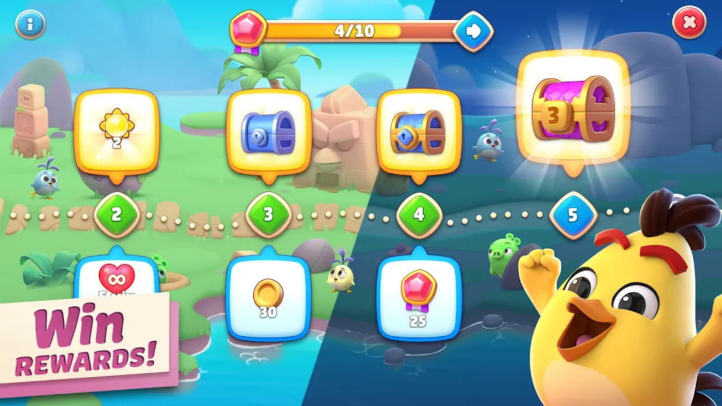 Скачать Angry Birds Journey с модом — Много денег и энергии — скриншот 4 Скачать Angry Birds Journey с модом — Много денег и энергии — скриншот 4