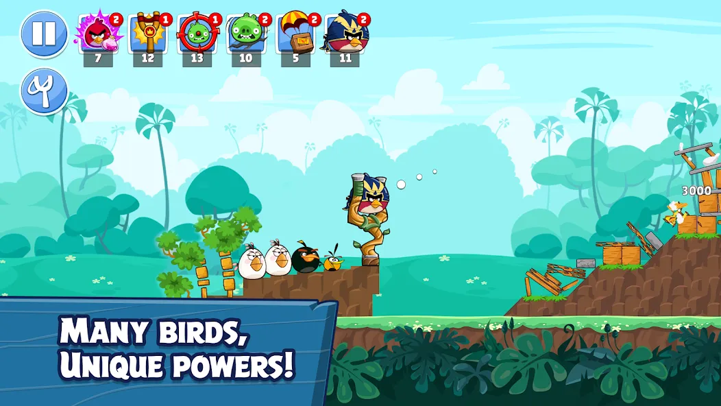 Скачать Angry Birds Friends с модом — Много денег — скриншот 3