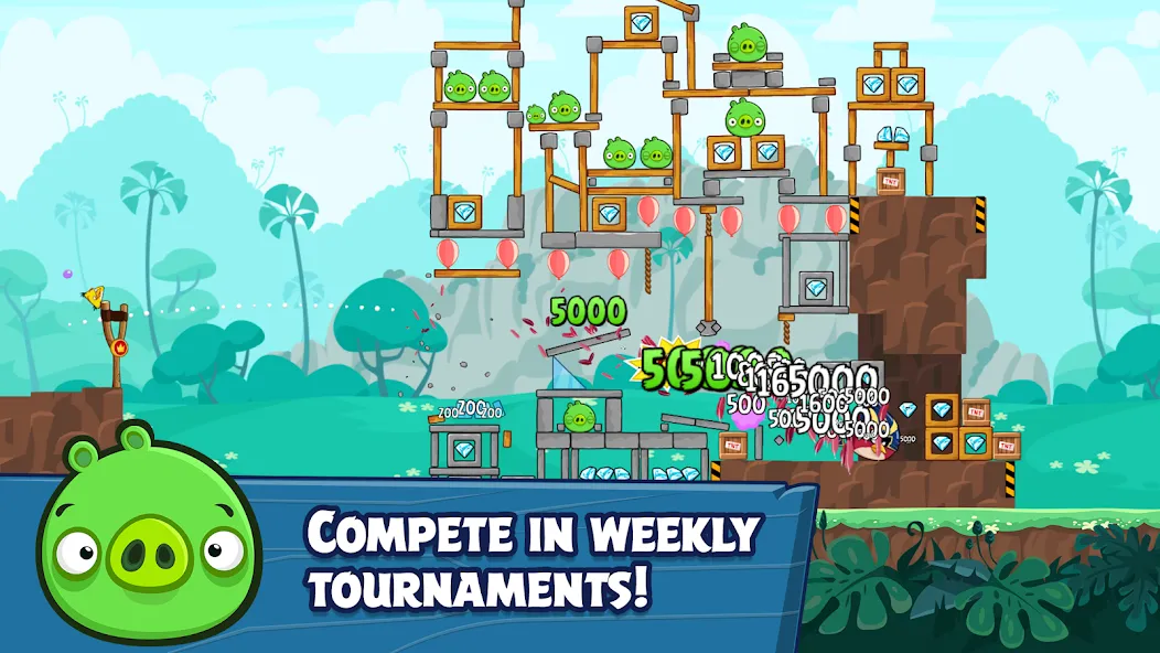 Скачать Angry Birds Friends с модом — Много денег — скриншот 4