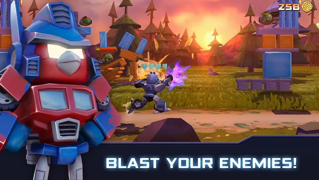 Скачать Angry Birds Transformers — Последняя версия (Много денег и кристаллов) — скриншот 1 Скачать Angry Birds Transformers — Последняя версия (Много денег и кристаллов) — скриншот 1