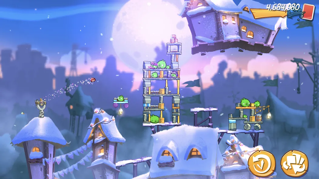 Angry Birds 2 — Мод: Много денег и кристаллов — скриншот 1