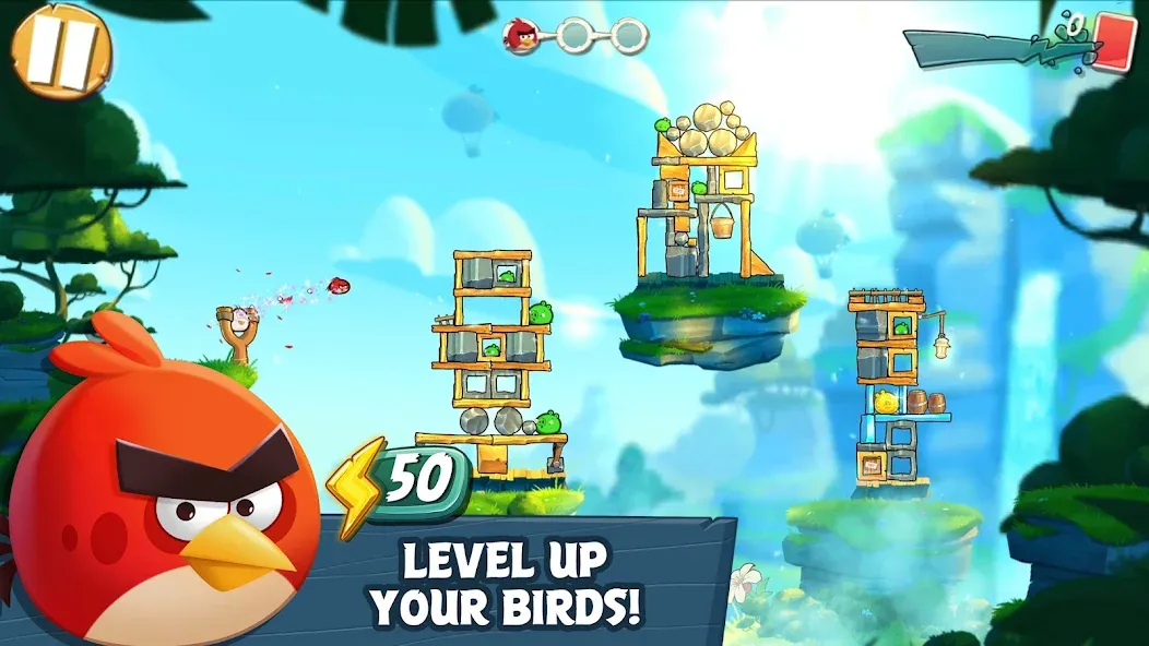 Angry Birds 2 — Мод: Много денег и кристаллов — скриншот 2