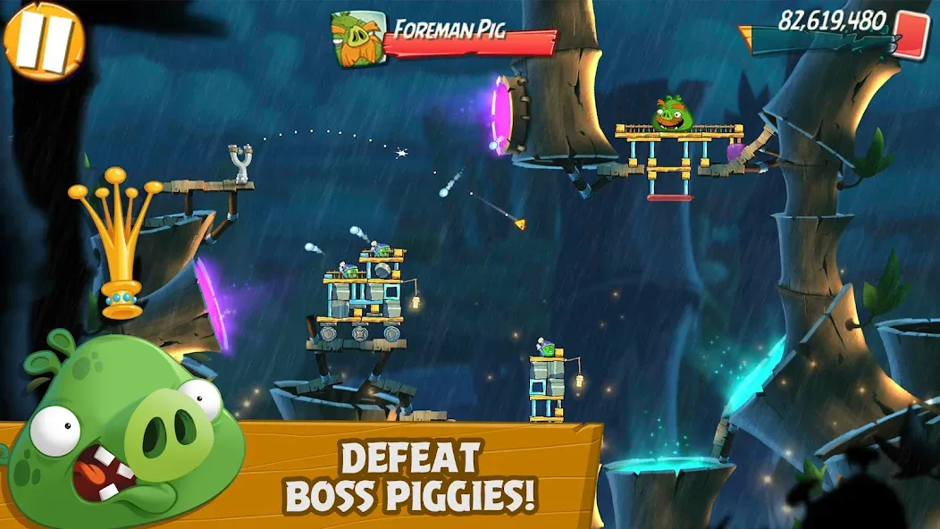 Angry Birds 2 — Мод: Много денег и кристаллов — скриншот 4
