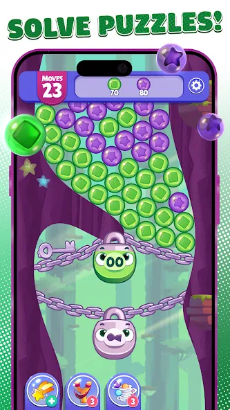Скачать Angry Birds Dream Blast с модом — Много монет и ходов — скриншот 2